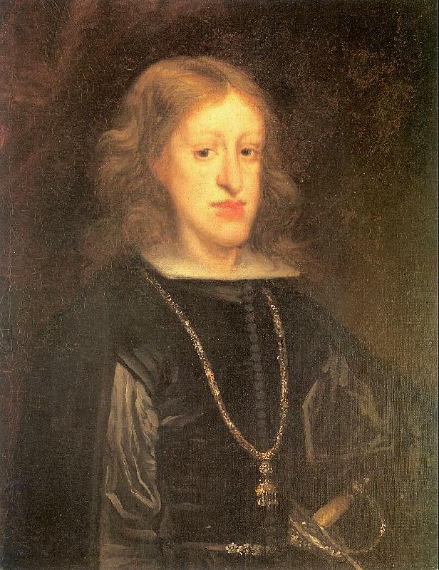 Miranda, Juan Carreno de Portrait of Charles II Norge oil painting art